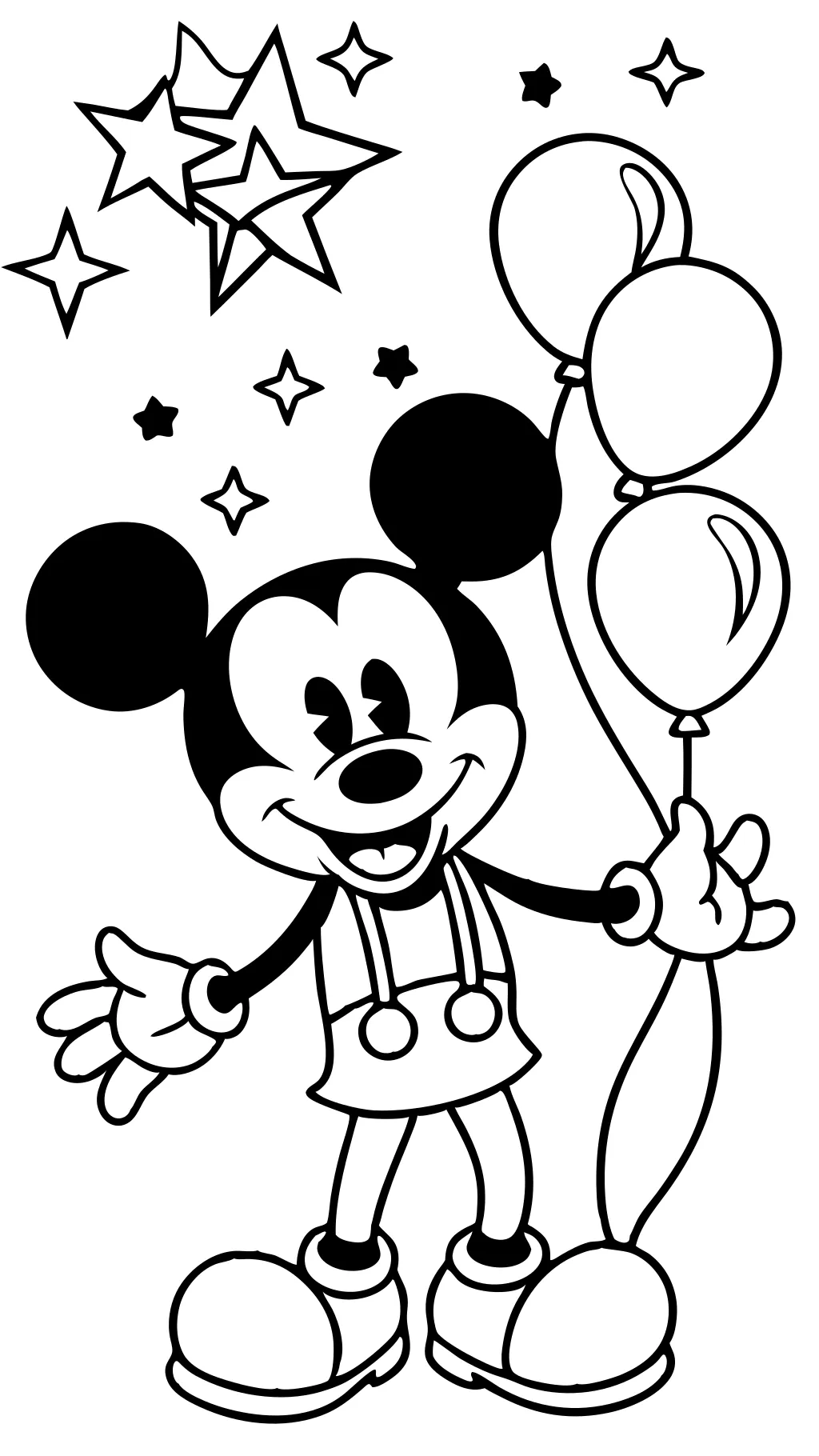 Página para colorear de Mickey